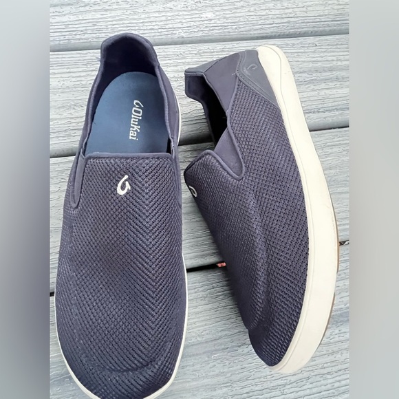OluKai Men\'s Navy Mesh Slip-Ons Sneakers Lightweight Comfy 11.5 main image 10
